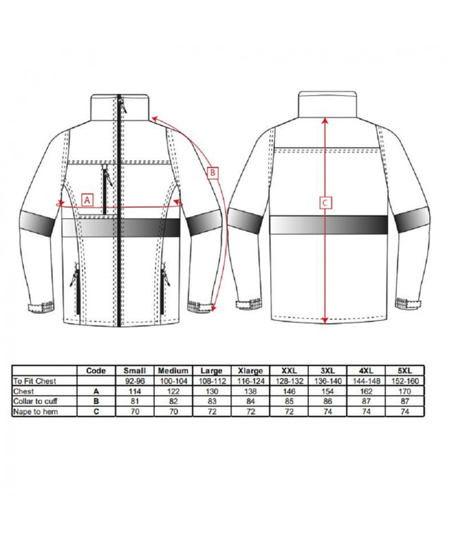 Jacheta softshell cu benzi reflectorizante Portwest IONA TK54, 94% poliester, 6% elastan, 310g