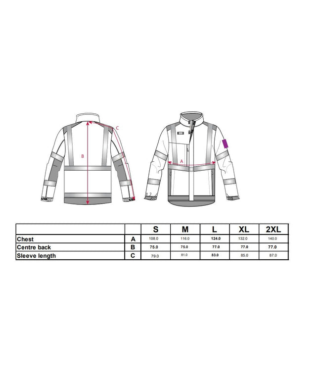 Jacheta softshell reflectorizanta Portwest MODAFLAME MULTI-NORM ARC MV72, 100% poliester, 350g