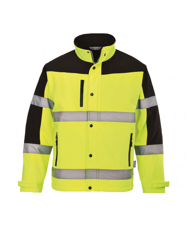 Jacheta softshell reflectorizanta Portwest S429, 92% poliester, 8% elastan, 310 gr/mp