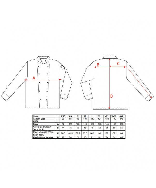 Jacheta bucatar Portwest SOMERSET CHEFS C834, 65% poliester, 35% bumbac, 190g