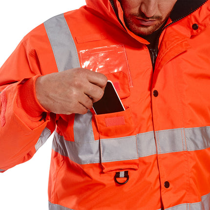 Jacheta reflectorizanta Portwest TRAFFIC 7IN1 RIS RT27, 100% poliester, 190 gr/mp