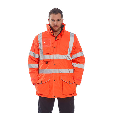 Jacheta reflectorizanta Portwest TRAFFIC 7IN1 RIS RT27, 100% poliester, 190 gr/mp