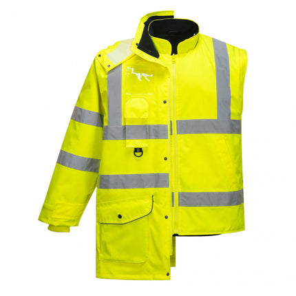 Scurta de iarna reflectorizanta Portwest TRAFFIC 7IN1 S427, 100% poliester, 190 gr/mp