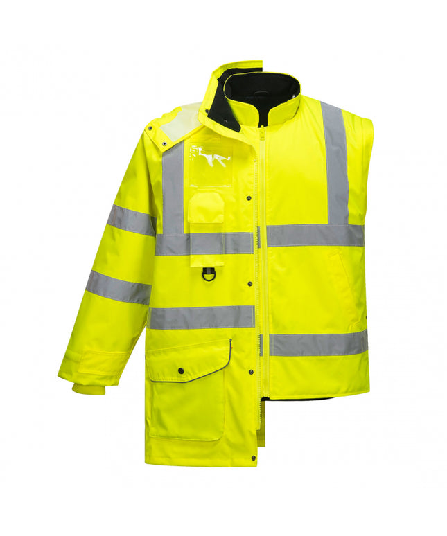 Scurta de iarna reflectorizanta Portwest TRAFFIC 7IN1 S427, 100% poliester, 190 gr/mp