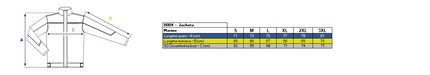 Jacheta vatuita de iarna Renania ANDURA BLUE WINTER, 100% poliester