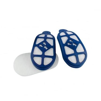 Kit de prefiltre Gvs, pentru filtrele A1P3, B1P3, ABE1P3, set de 10 prefiltre si 2 capace de montaj, pentru praf