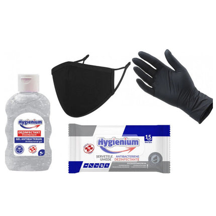 Kit protectiv HYGIENIUM, include manusi nitril