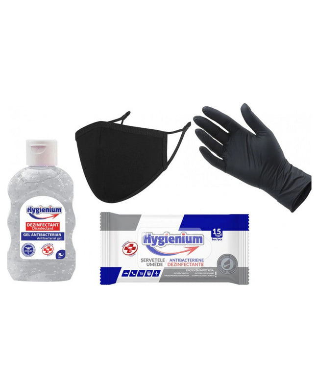 Kit protectiv HYGIENIUM, include manusi nitril