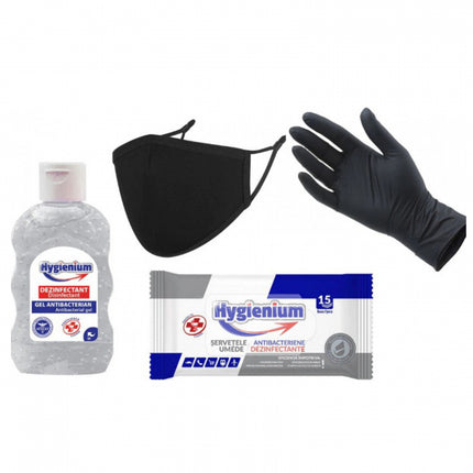 Kit protectiv HYGIENIUM, include manusi nitril