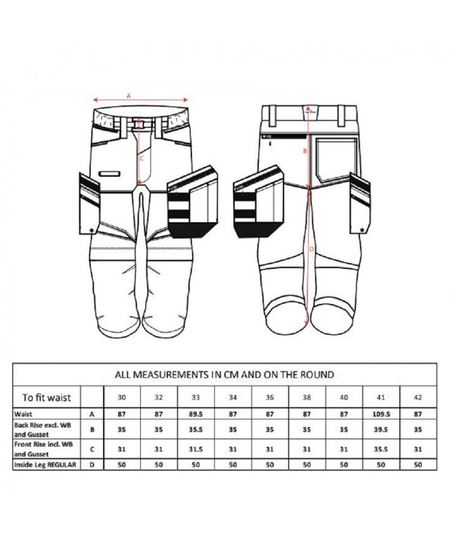 Pantaloni scurti de lucru Portwest KX3 HOLSTER KX344, cu elemente reflectorizante, 65% poliester, 35% bumbac, 230g