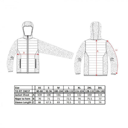 Jacheta matlasata Portwest BUFFLE HYBRID T832 KX3, 100% nailon, 60g