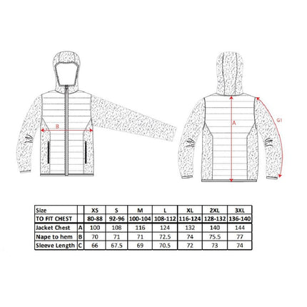 Jacheta matlasata Portwest BUFFLE HYBRID T832 KX3, 100% nailon, 60g