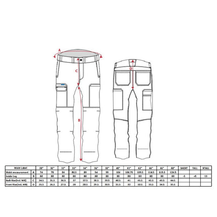 Pantaloni de lucru in talie Portwest CARGO T801 KX3, 98% bumbac, 2% elastan, 255g
