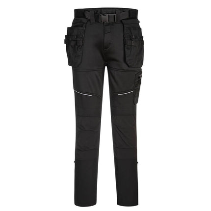 Pantaloni de lucru in talie Portwest KX3 HOLSTER KX343,cu benzi reflectorizante, 93% pooliester, 7% elastan, 270g