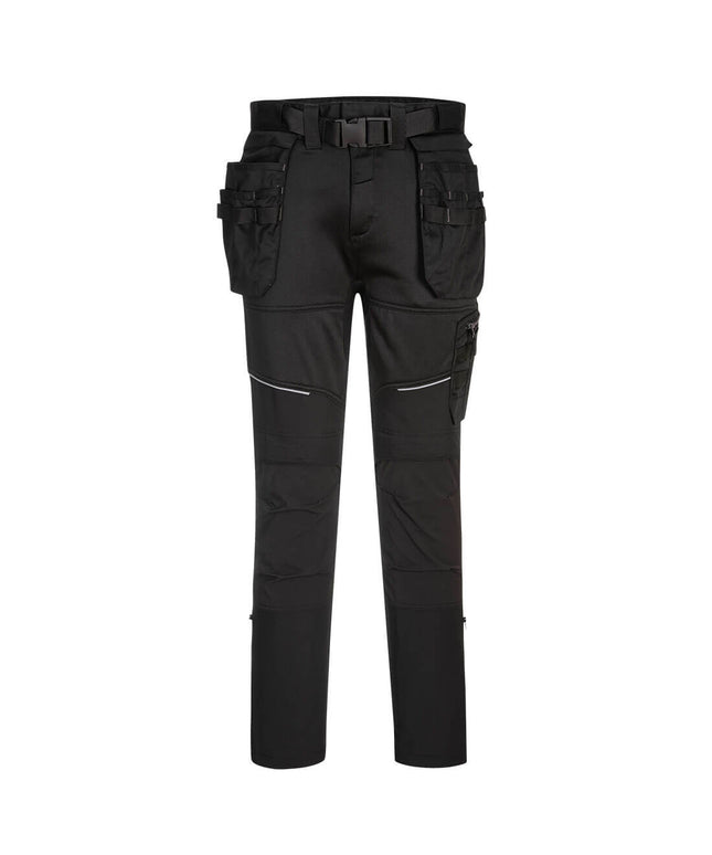 Pantaloni de lucru in talie Portwest KX3 HOLSTER KX343,cu benzi reflectorizante, 93% pooliester, 7% elastan, 270g