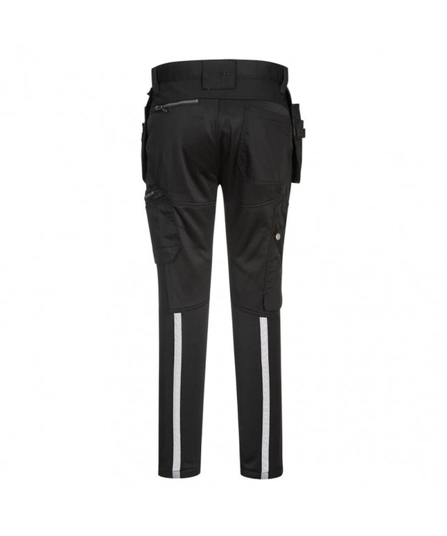 Pantaloni de lucru in talie Portwest KX3 HOLSTER KX343,cu benzi reflectorizante, 93% pooliester, 7% elastan, 270g