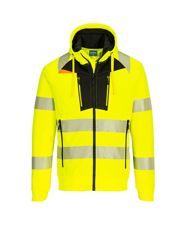 Hanorac cu gluga si fermoar Portwest DX484 PW3 Hi-Vis, 100% poliester, 330 gr/mp