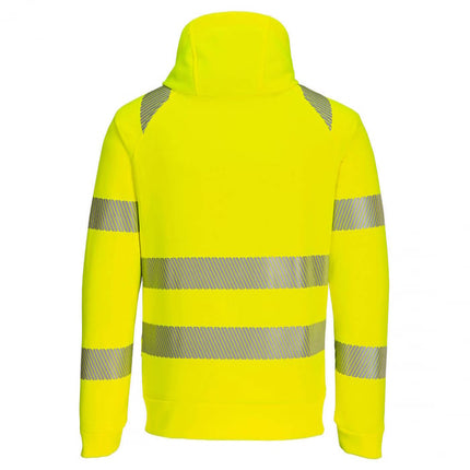 Hanorac cu gluga si fermoar Portwest DX484 PW3 Hi-Vis, 100% poliester, 330 gr/mp