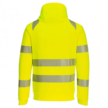 Hanorac cu gluga si fermoar Portwest DX484 PW3 Hi-Vis, 100% poliester, 330 gr/mp
