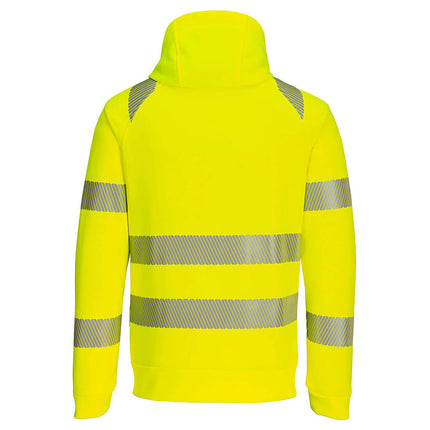 Hanorac cu gluga si fermoar Portwest DX484 PW3 Hi-Vis, 100% poliester, 330 gr/mp