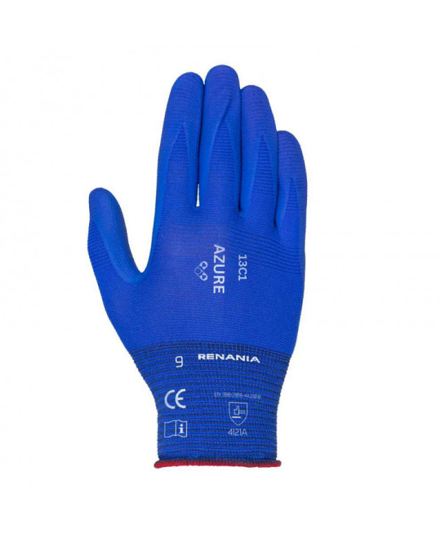 Manusi de protectie Renania AZURE, impregnate cu spuma nitril