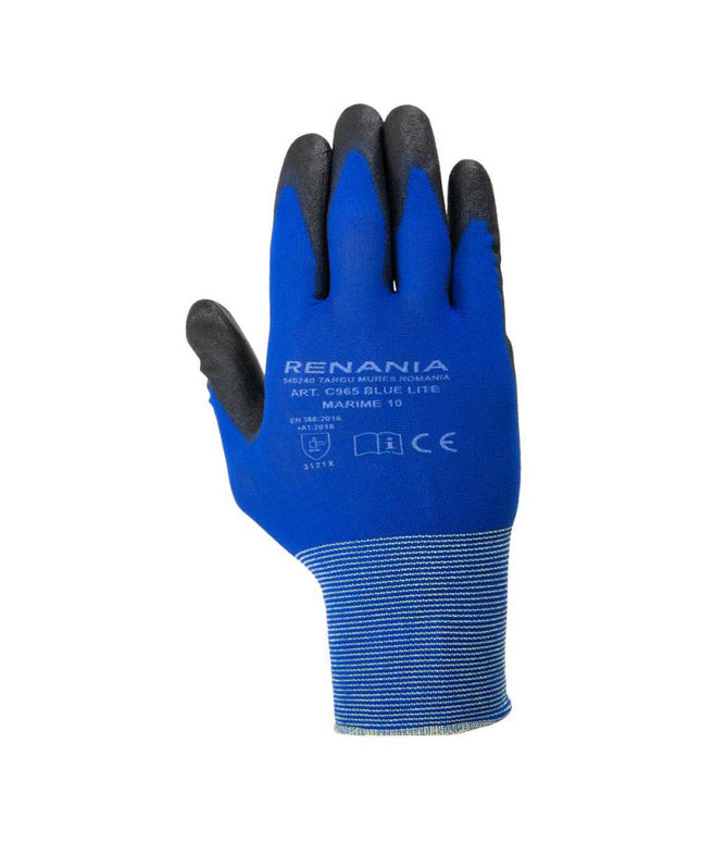 Manusi de protectie Renania NEW BLEU LITE, impregnate in poliuretan