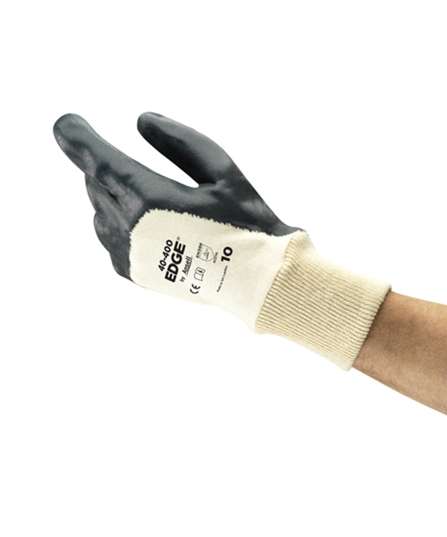Manusi de protectie Ansell EDGE 40-400, impregnate in spuma de nitril