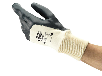 Manusi de protectie Ansell EDGE 40-400, impregnate in spuma de nitril