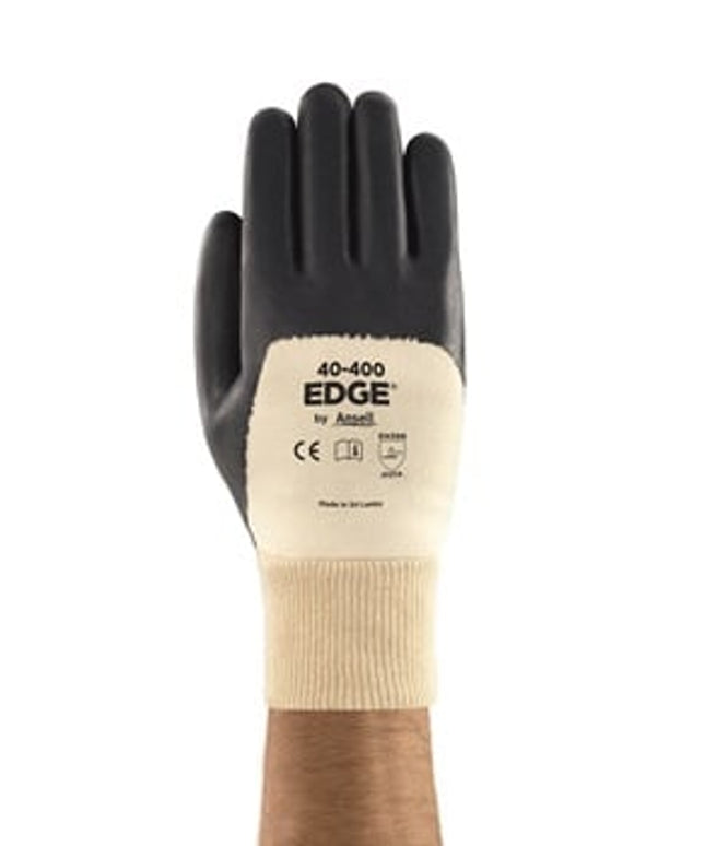 Manusi de protectie Ansell EDGE 40-400, impregnate in spuma de nitril