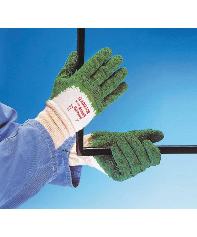 Manusi de protectie Ansell GLADIATOR 16-500, impregnate in cauciuc din latex natural, EDGE