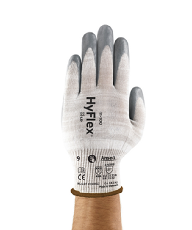 Manusi de protectie Ansell HYFLEX 11-100, impregnate in spuma de nitril