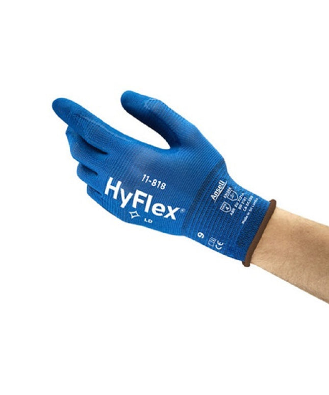 Manusi de protectie Ansell HYFLEX 11-818, impregante in spuma de nitril