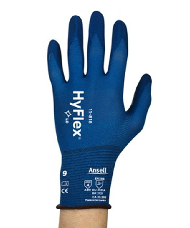 Manusi de protectie Ansell HYFLEX 11-818, impregnate in nitril