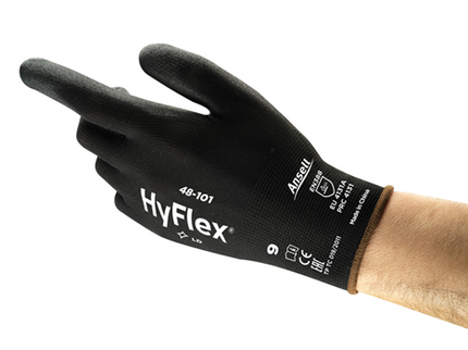 Manusi de protectie Ansell HYFLEX 48-101, impregnate in poliuretan