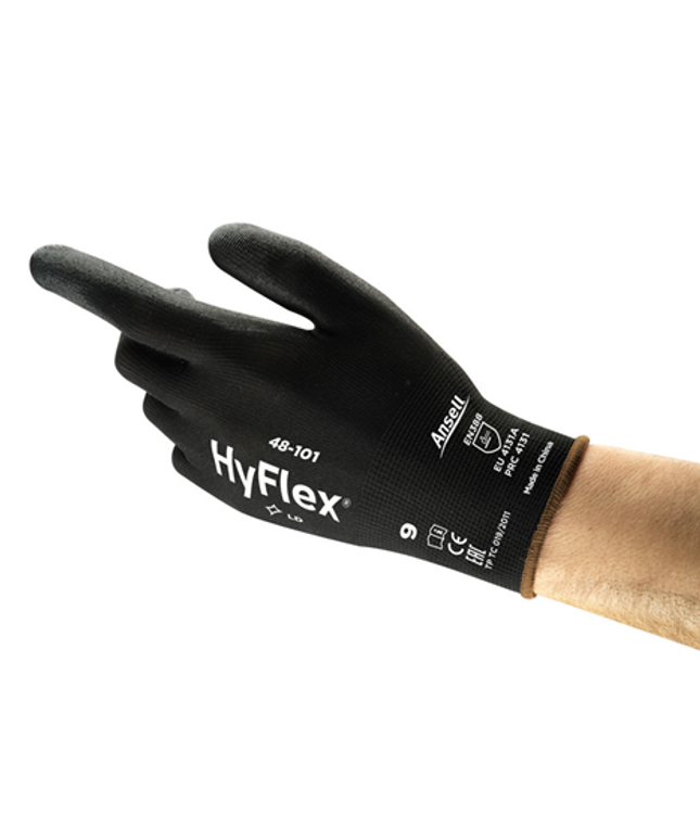 Manusi de protectie Ansell HYFLEX 48-101, impregnate in poliuretan
