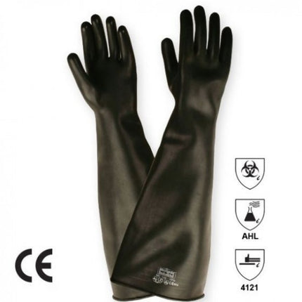 Manusi de protectie antichimica si sablare Comasec EMPEROR, 61cm, grosime 3mm