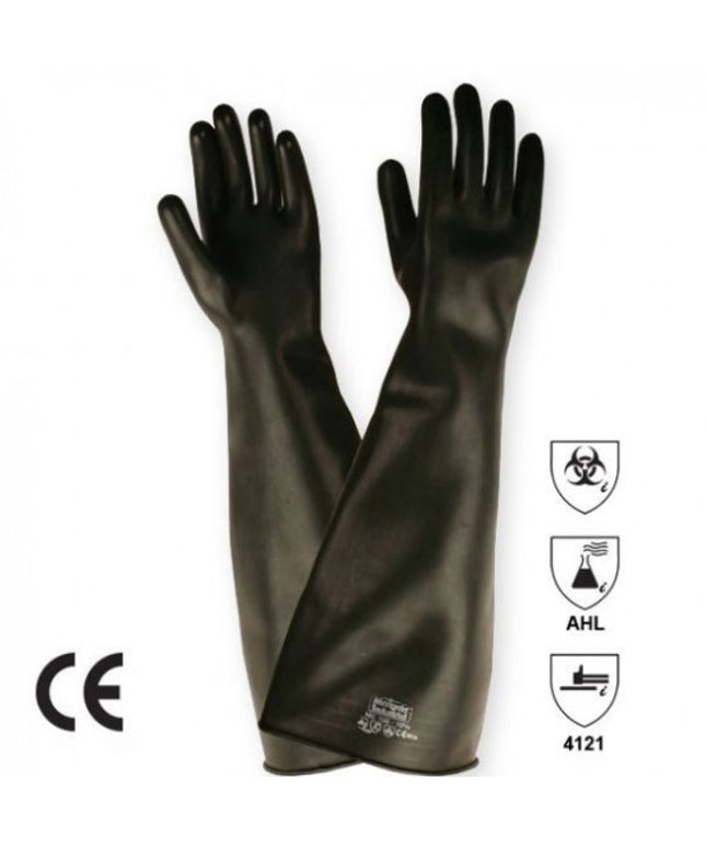 Manusi de protectie antichimica si sablare Comasec EMPEROR, 61cm, grosime 3mm