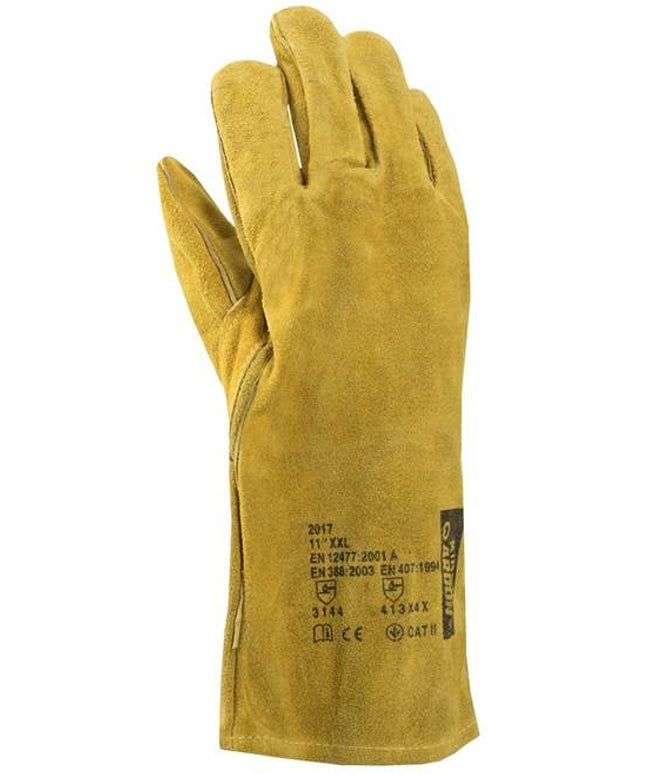 Manusi de protectie sudura Ardon KIRK, piele spalt bovina, ata kevlar, 35cm