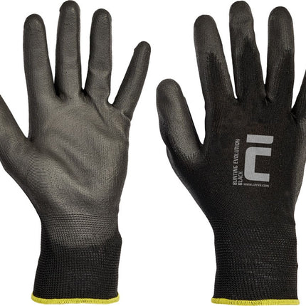 Manusi de protectie Cerva BUNTING BLACK EVOLUTION, impregnate in poliuretan