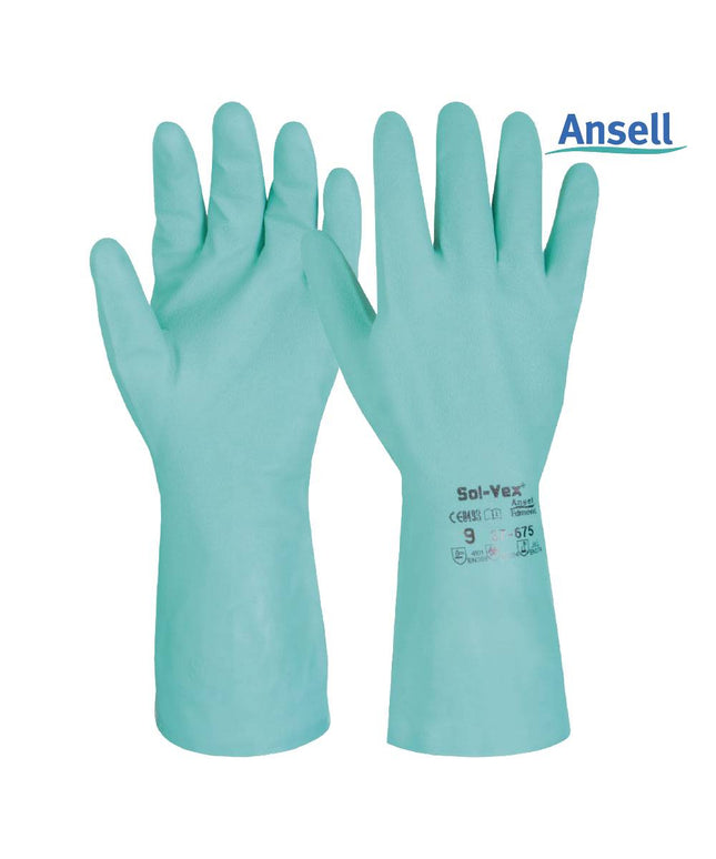 Manusi de protectie chimica Ansell ALPHATEC SOLVEX 37-675, nitril
