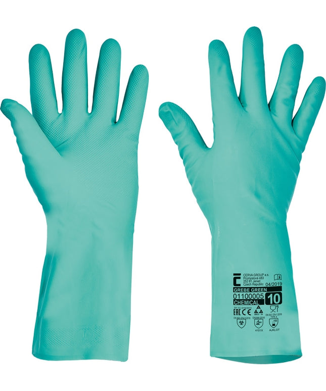 Manusi de protectie chimica Cerva PETREL , impregnate in PVC, 35 cm