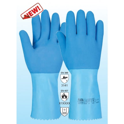 Manusi de protectie chimica Mapa JERSETTE 301, latex