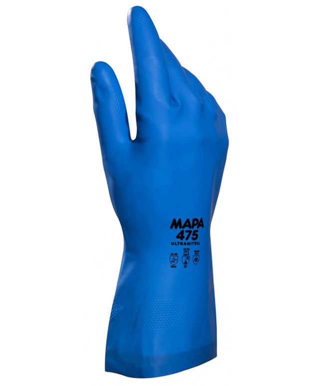 Manusi de protectie chimica Mapa ULTRAFOOD-475, nitril, industrie alimentara