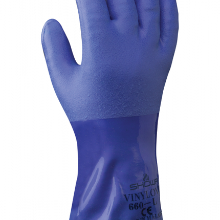 Manusi de protectie chimica Showa 660PVC, PVC