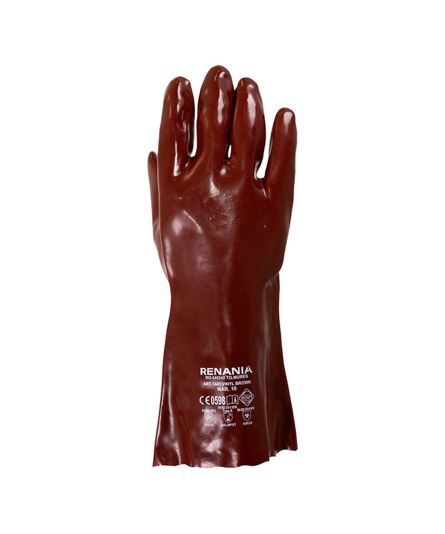 Manusi de protectie chimica Renania 1443 VINYL BROWN, PVC