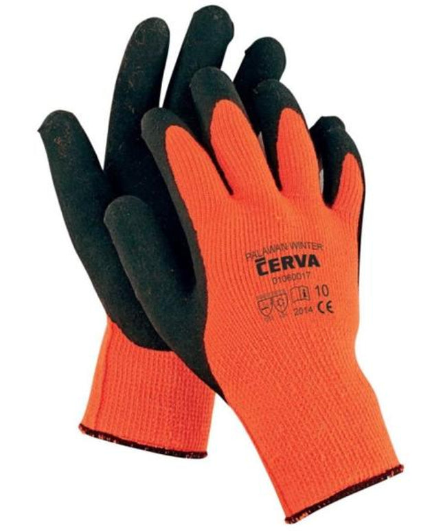 Manusi de protectie de iarna Cerva PALAWAN WINTER, impregnate in latex