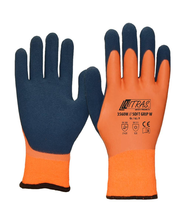 Manusi de protectie de iarna Nitras SOFT GRIP W, latex