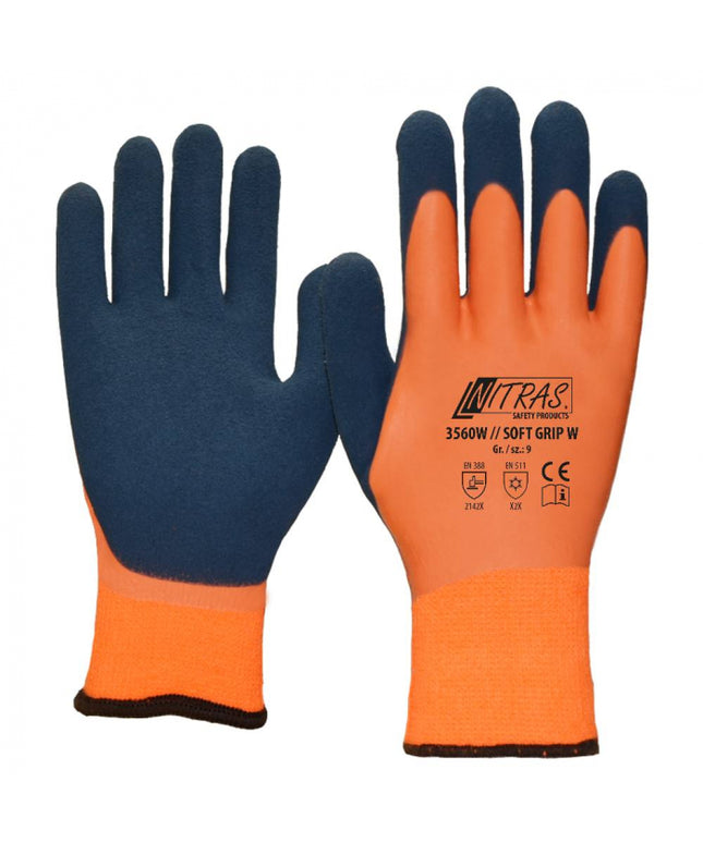 Manusi de protectie de iarna Nitras SOFT GRIP W, latex