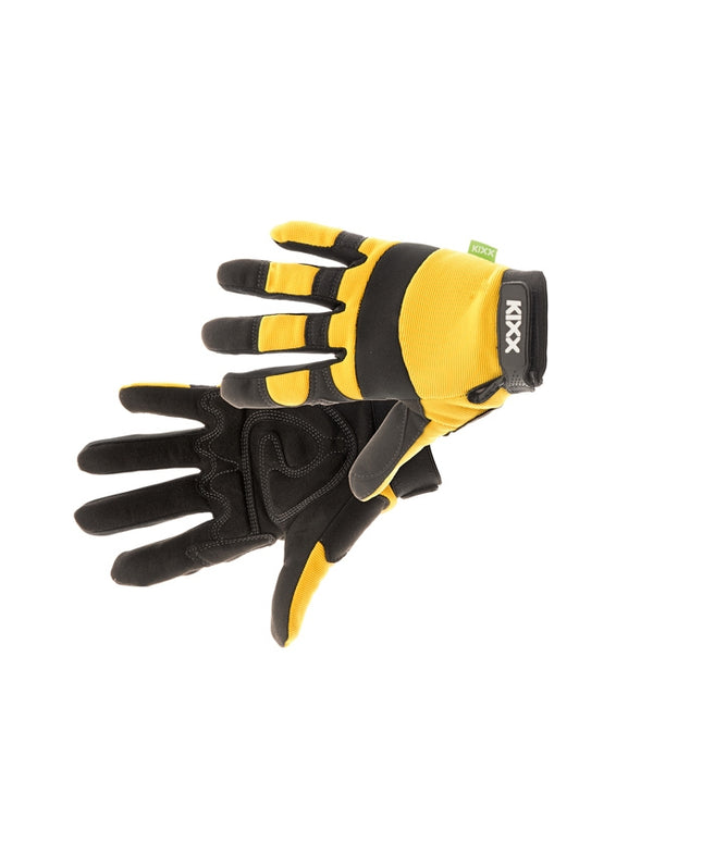 Manusi de protectie Kixx BRICK, piele sintetica, pernite anti-soc