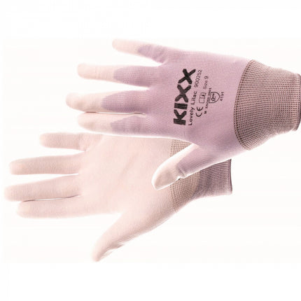 Manusi de protectie Kixx LOVELY LILAC, impregnate in poliuretan